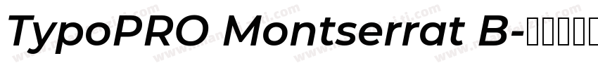 TypoPRO Montserrat B字体转换